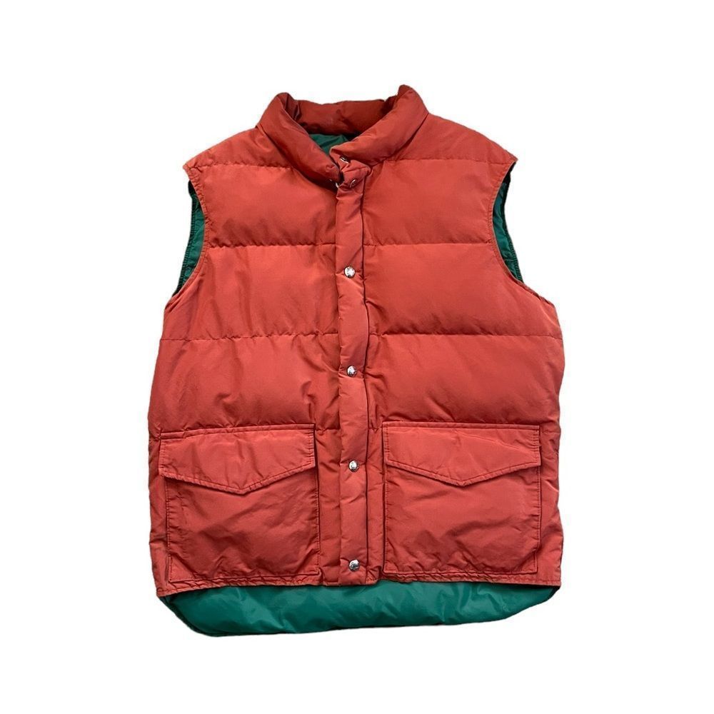 Vintage WOOLRICH Puffer Vest Orange and Green Size Large